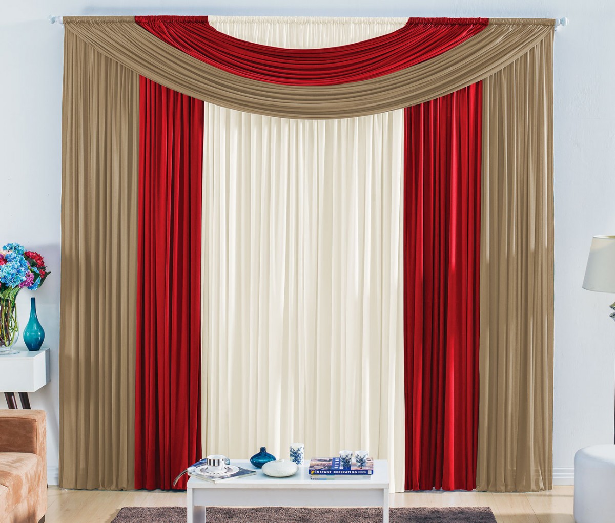 Cortina Marroquina 3 00m X 2 80m Para Var O Simples Avel Vermelho Cortina Marroquina 3 00m X 2 80m Para Var O Simples Avel Vermelho